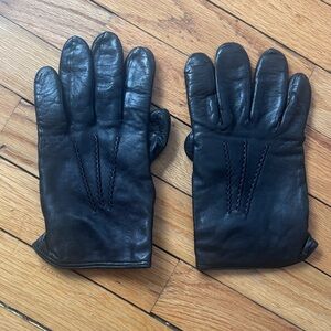Barneys New York leather gloves